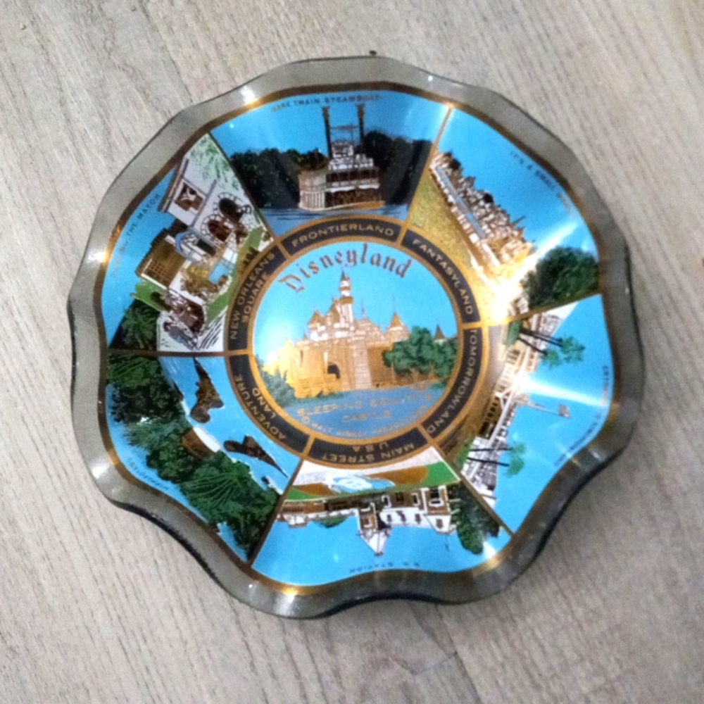 VTG 1970s Disneyland Candy Dish Change Tray